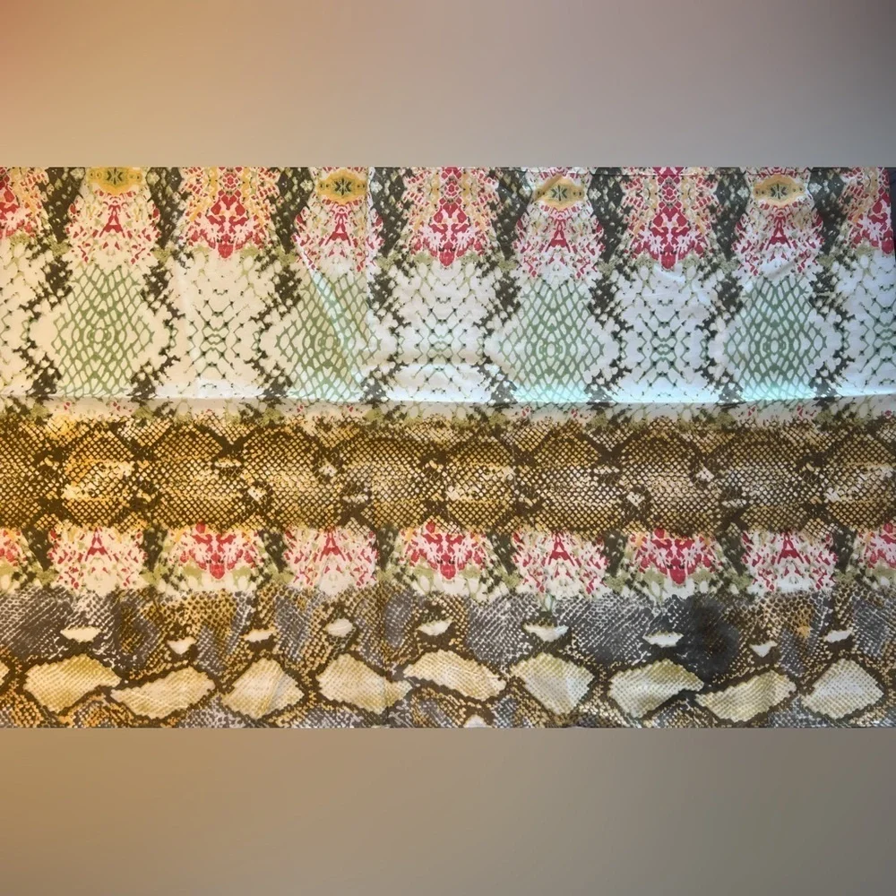 Chico’s | ladies snake print rectangular silk scarf
